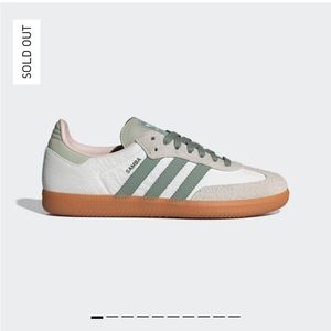 ADIDAS SAMBA OG - Cloud White / Silver Green / Putty Mauve - W8